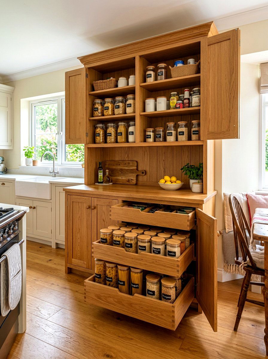 Kitchen Hutch Pantry Cabinet - 30 hutch kitchen storage ideas