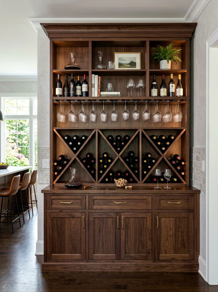 Kitchen Hutch With Wine Rack - 30 hutch kitchen storage ideas