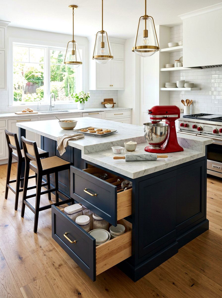 Kitchen Island Baking Station - 30 baking station ideas