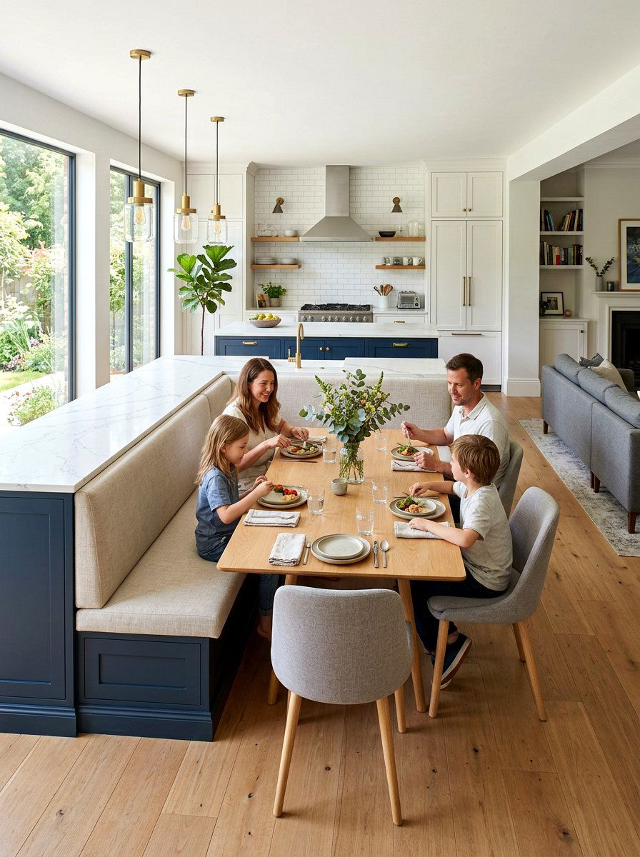 Kitchen Island Banquette Seating - 30 breakfast banquette kitchen ideas