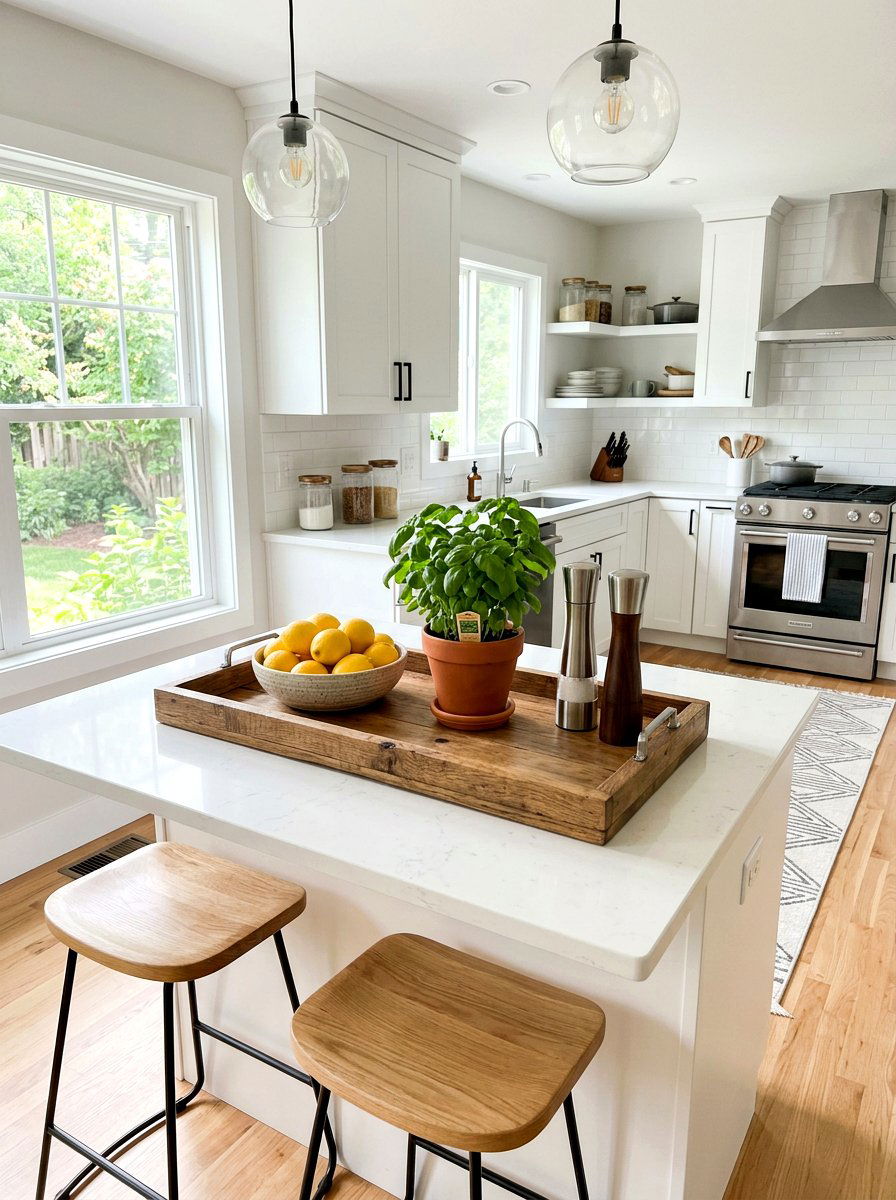 Kitchen Island Centerpiece Tray - 30 decorative tray ideas