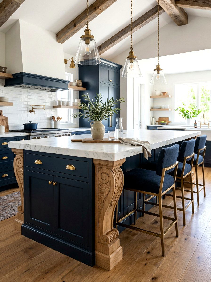 Kitchen Island Corbel - 30 decorative corbel ideas