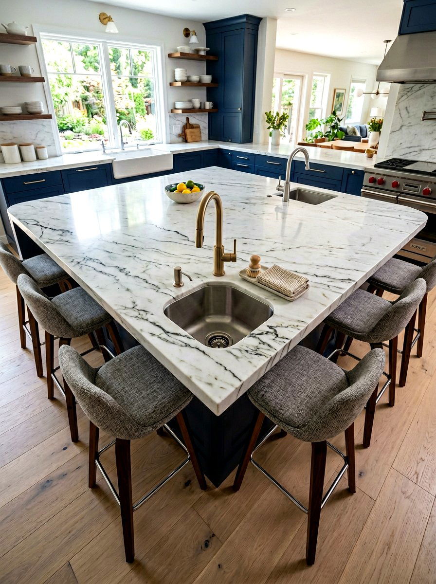 Kitchen Island Corner Sink - 30 corner sink kitchen ideas