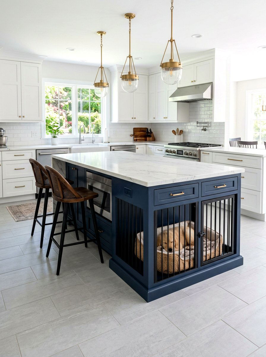 Kitchen Island Dog Crate - 30 dog crate furniture ideas