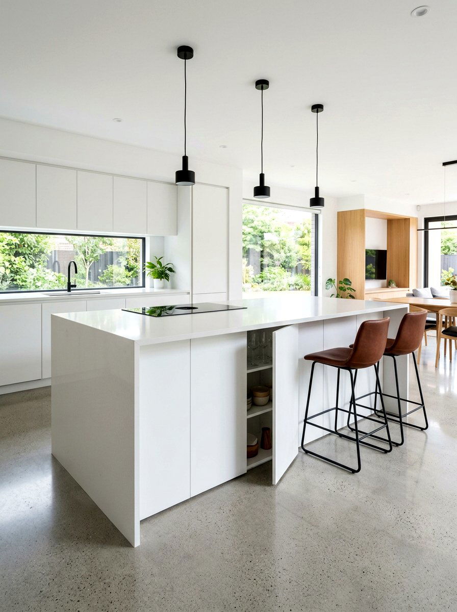 Kitchen Island Hidden Cabinet - 30 under island storage ideas
