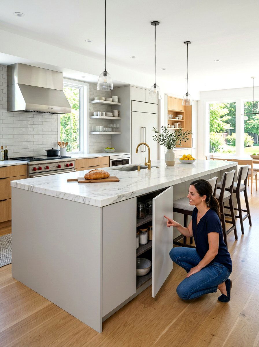 Kitchen Island Hidden Storage - 30 hidden pantry ideas