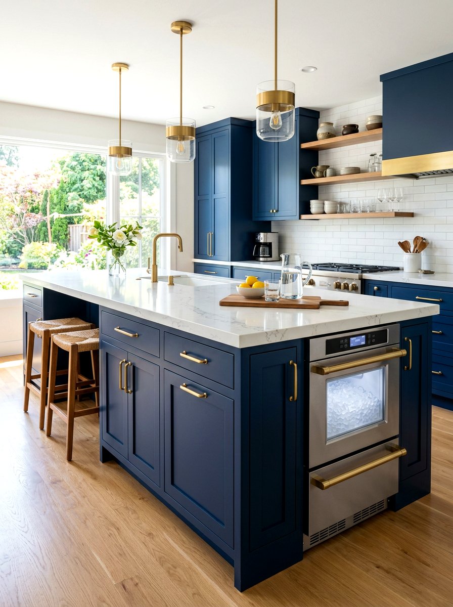 Kitchen Island Ice Maker - 30 ice maker nook ideas