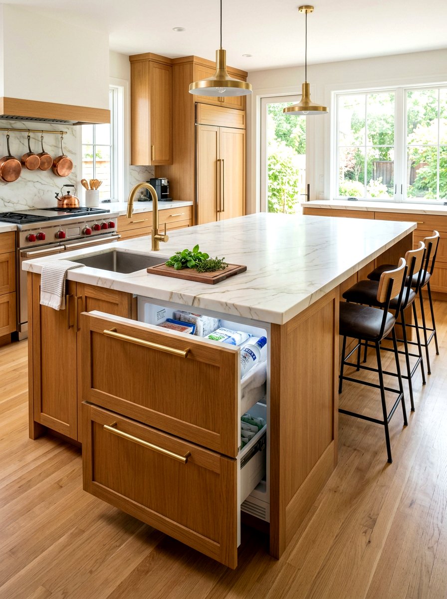 Kitchen Island Integrated Freezer - 30 panel ready kitchen ideas