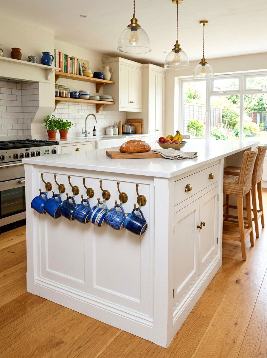 Kitchen Island Mug Hook - 30 coffee mug organizer ideas
