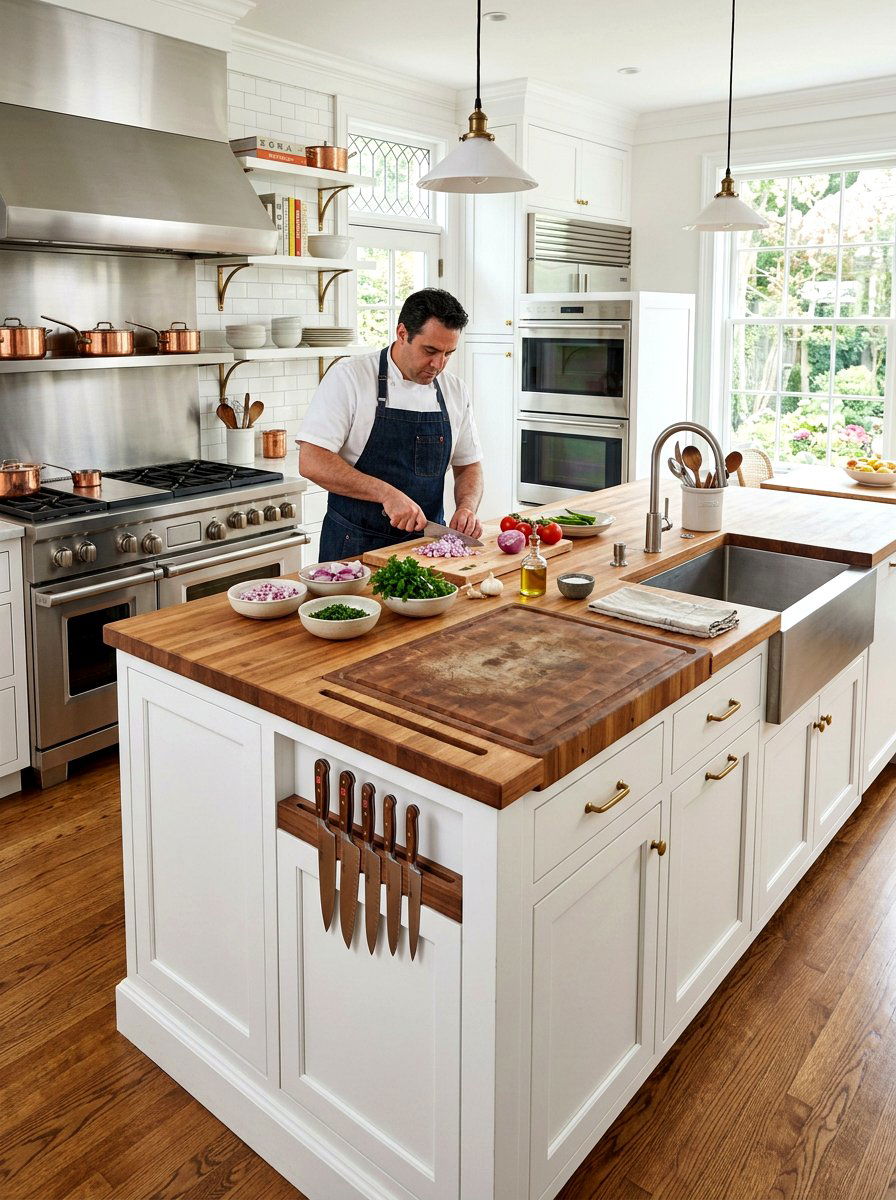 Kitchen Island Prep Station - 30 under island storage ideas