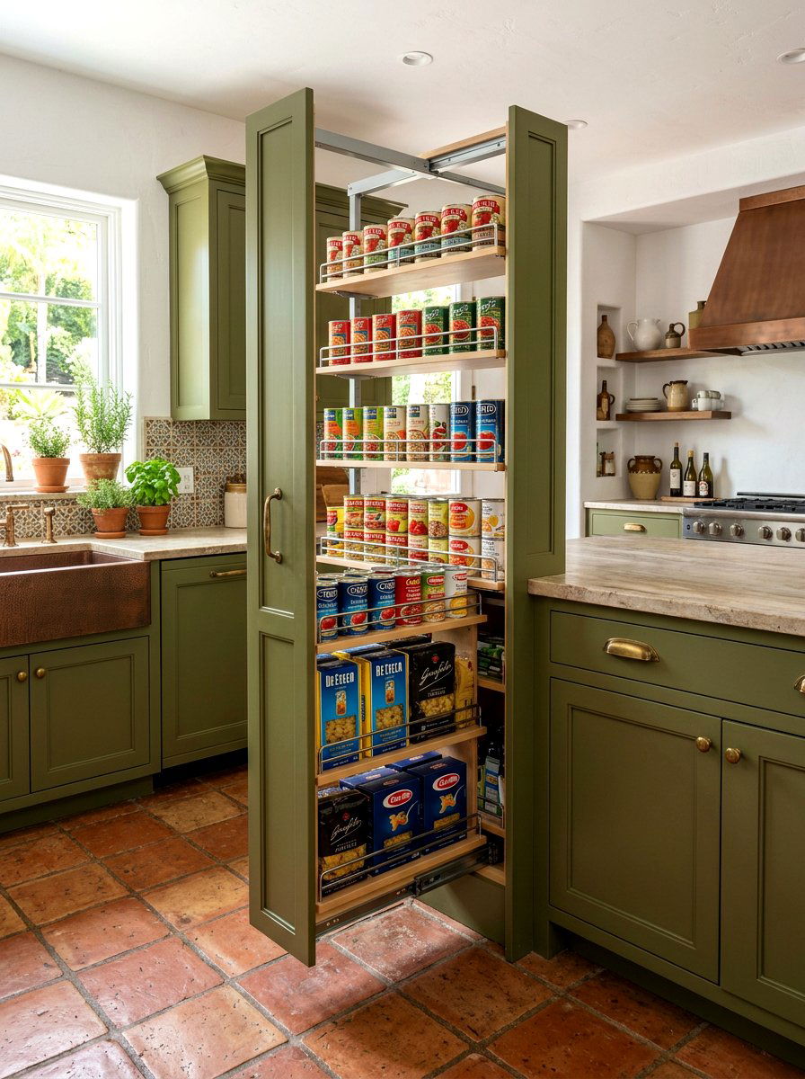 Kitchen Island Pull Out Pantry - 30 under island storage ideas