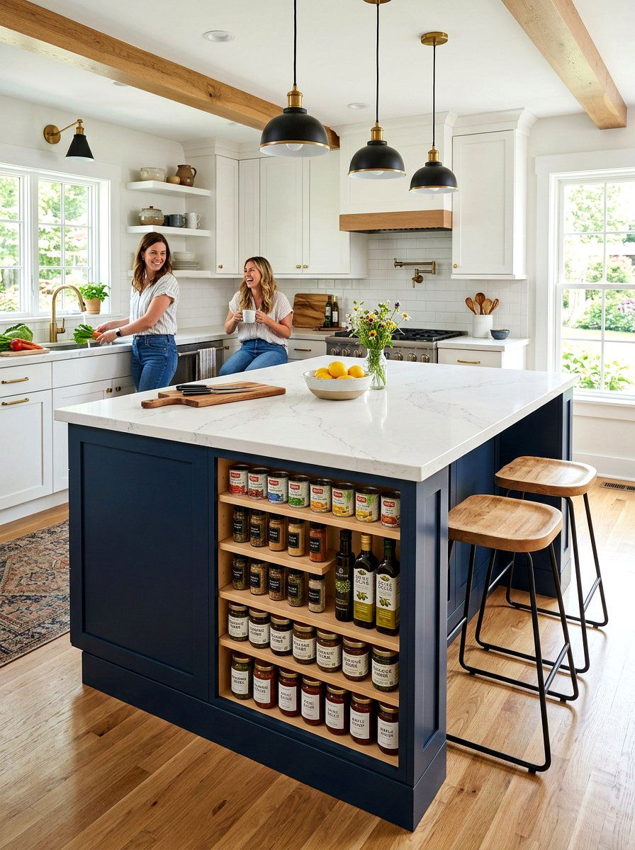 Kitchen Island Storage - 30 can storage ideas