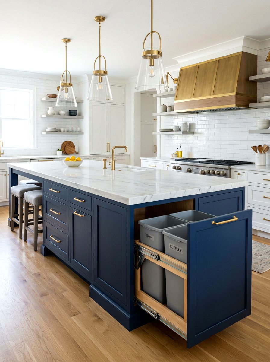 Kitchen Island Trash Pull Out - 30 kitchen trash pull out ideas
