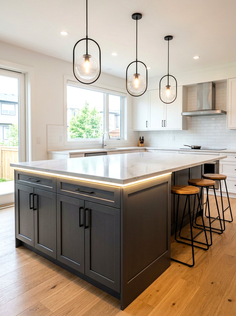 Kitchen Island Under Lip Light - 30 under shelf lighting ideas