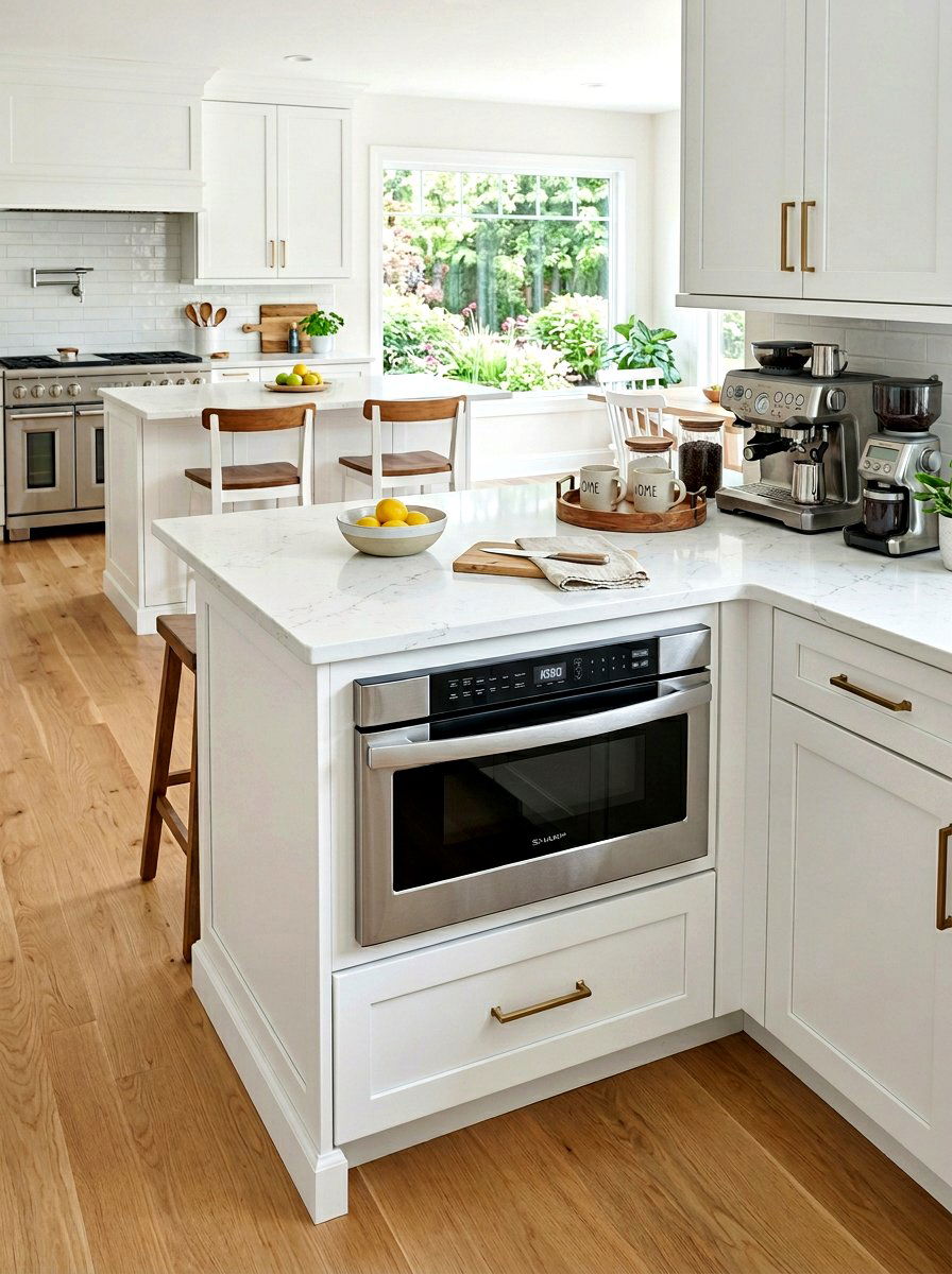 Kitchen Island With Built In Microwave - 30 small island kitchen ideas