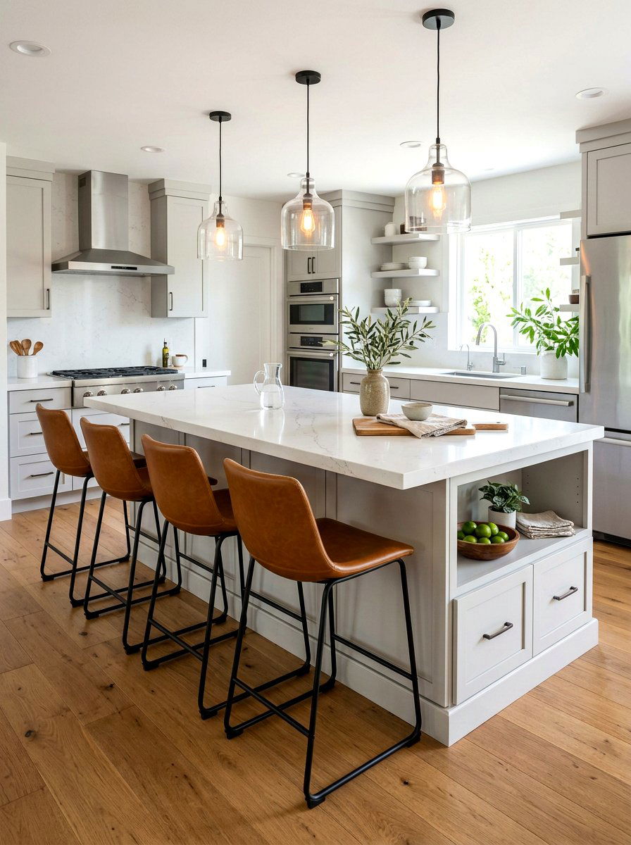 Kitchen Island With Seating - 30 eat in kitchen ideas