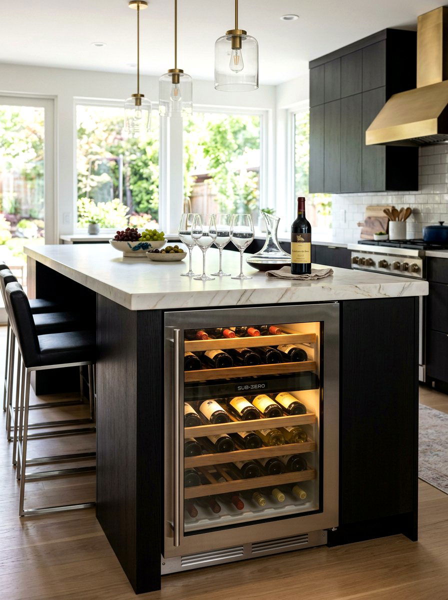 Kitchen Island With Wine Fridge - 30 kitchen island ideas