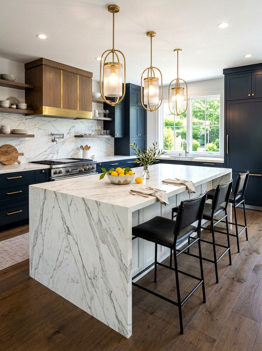 Kitchen Island - 30 cozy compartmentalized home ideas