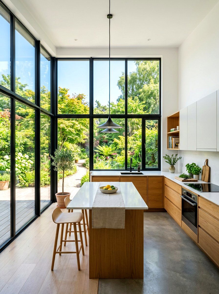 Kitchen Large Windows - 30 no upper cabinet kitchen ideas
