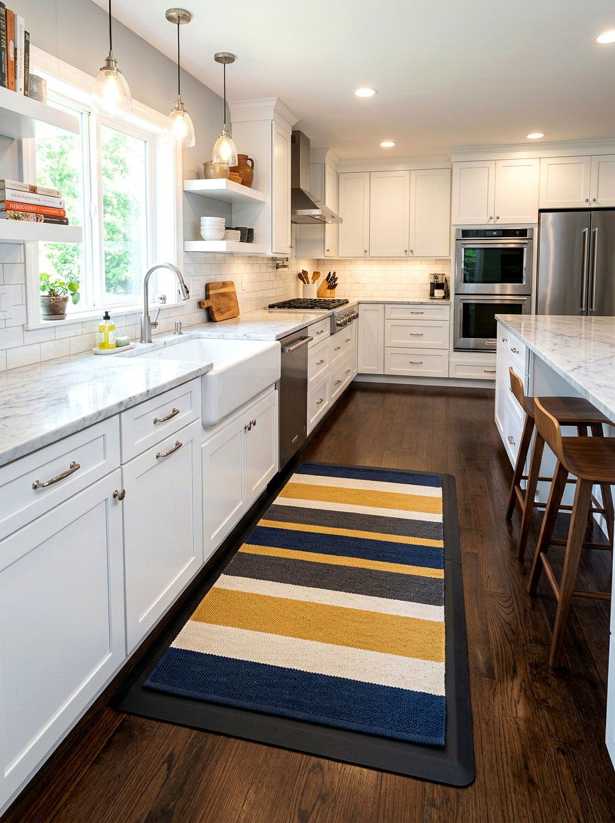 Kitchen Layered Rugs - 30 layered rug ideas