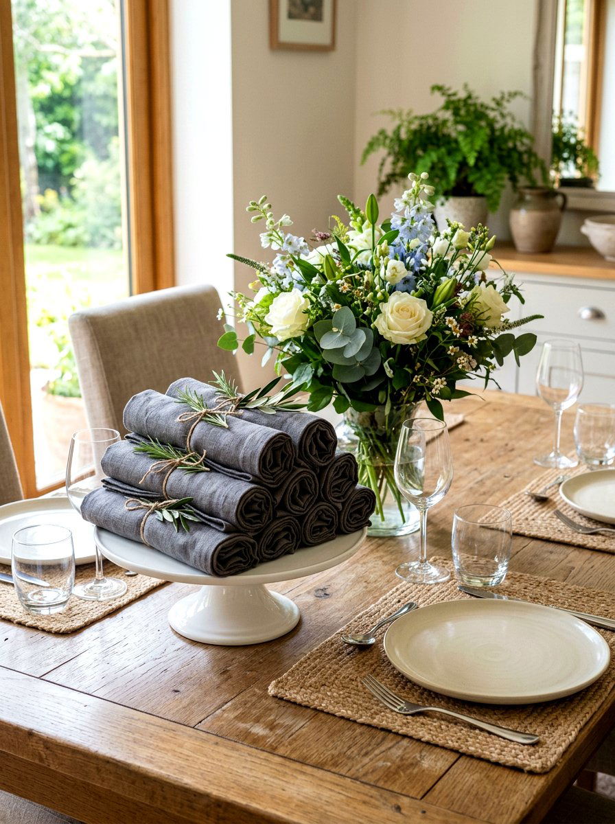 Kitchen Linen Cake Stand - 30 cake stand kitchen styling ideas