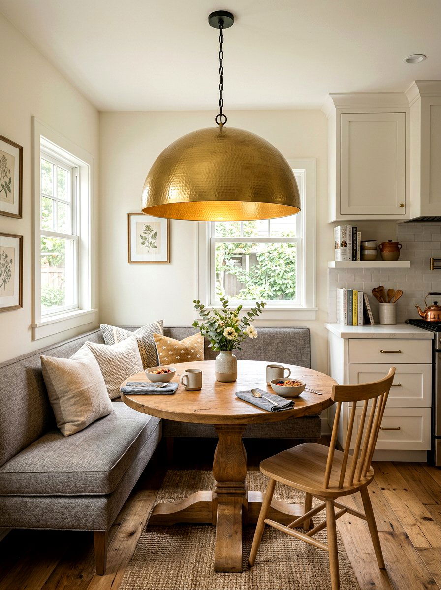 Kitchen Nook With Statement Lighting - 30 kitchen nook ideas