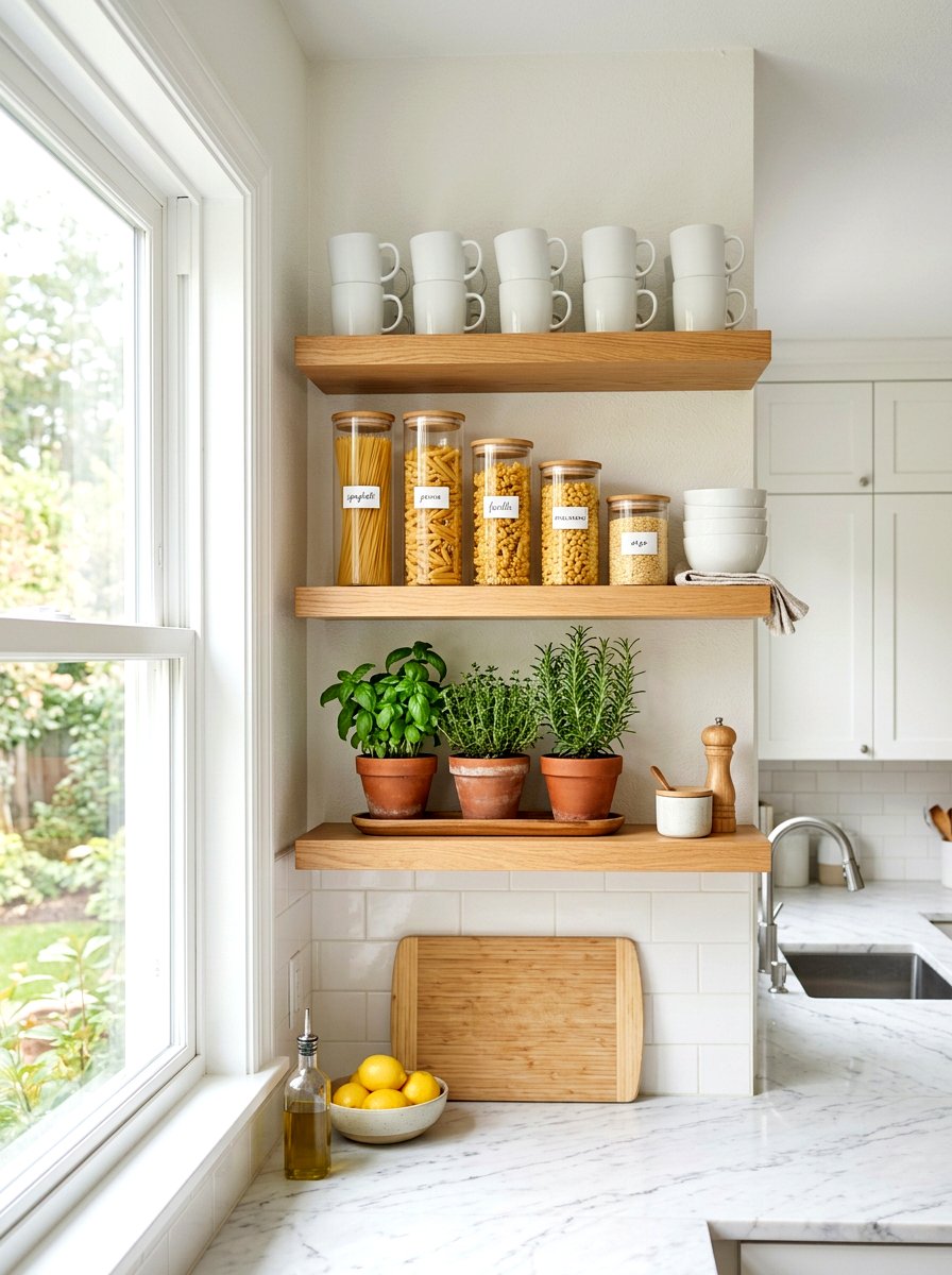 Kitchen Open Shelving - 30 shelf styling ideas