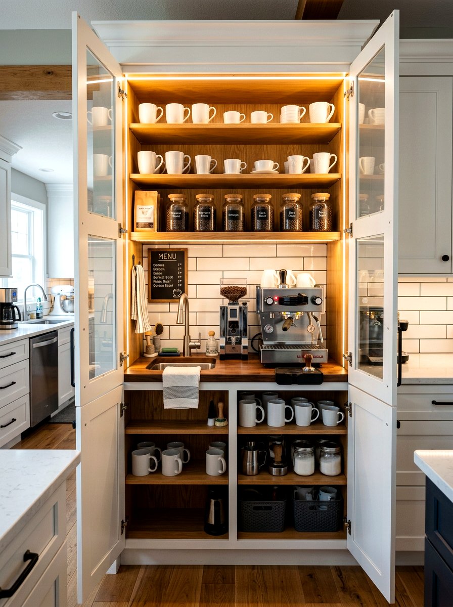 Kitchen Pantry Coffee Bar - 30 multipurpose room ideas