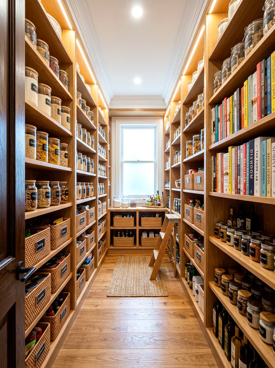 Kitchen Pantry Shelves - 30 built in bookshelf ideas