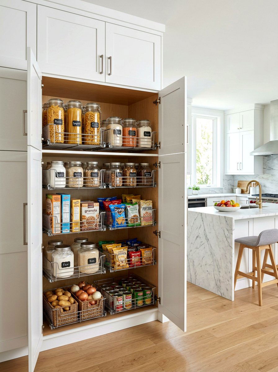 Kitchen Pantry Unit - 30 repurposed cabinet ideas