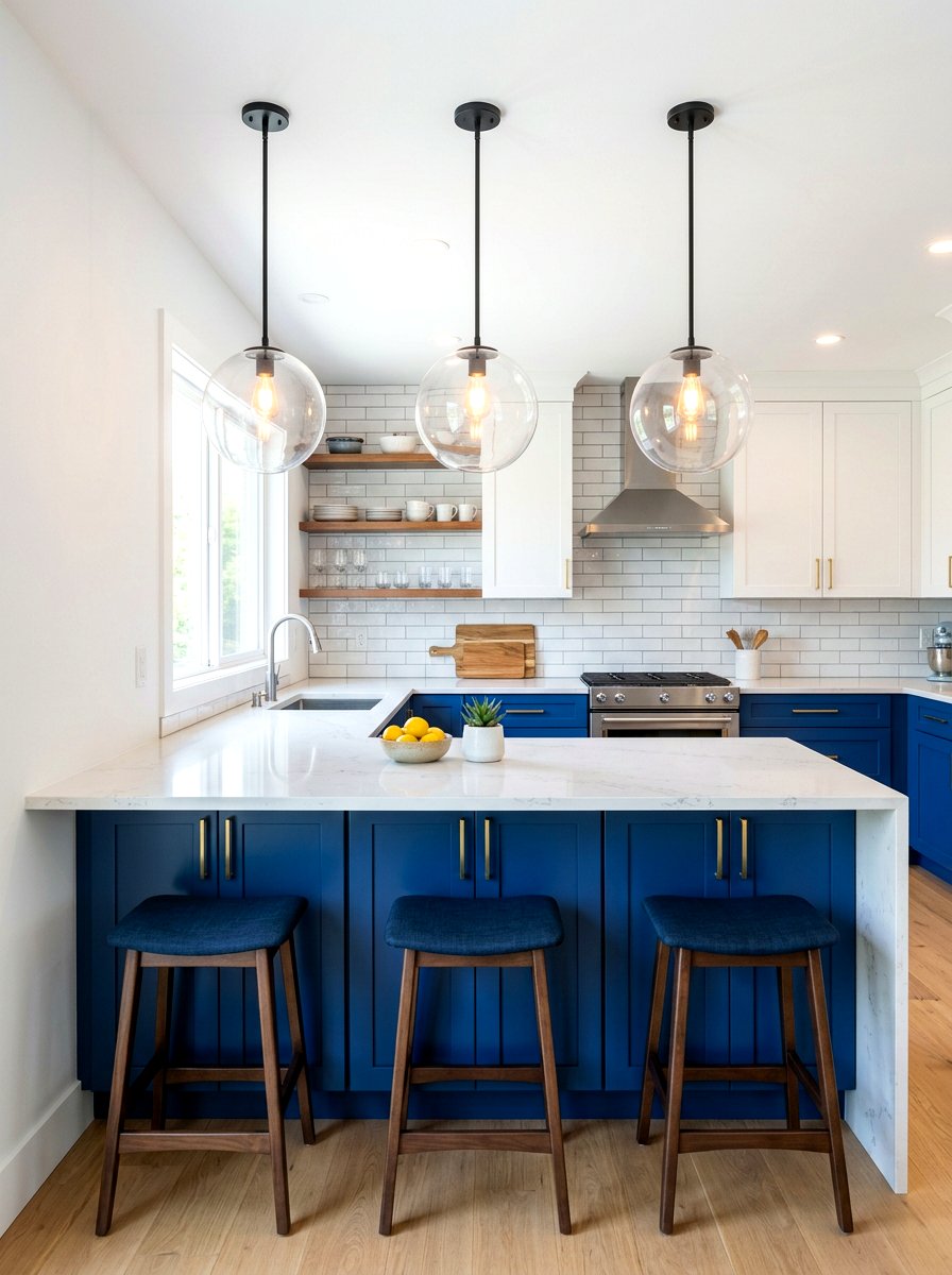 Kitchen Peninsula With Pendant Lighting - 30 kitchen peninsula ideas