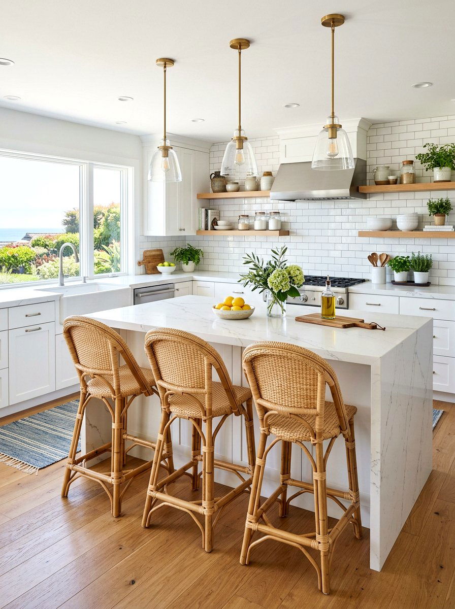 Kitchen Peninsula With Stools - 30 open concept decorating ideas