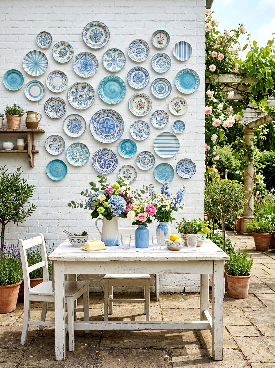 Kitchen Plate Display - 30 gallery wall ideas