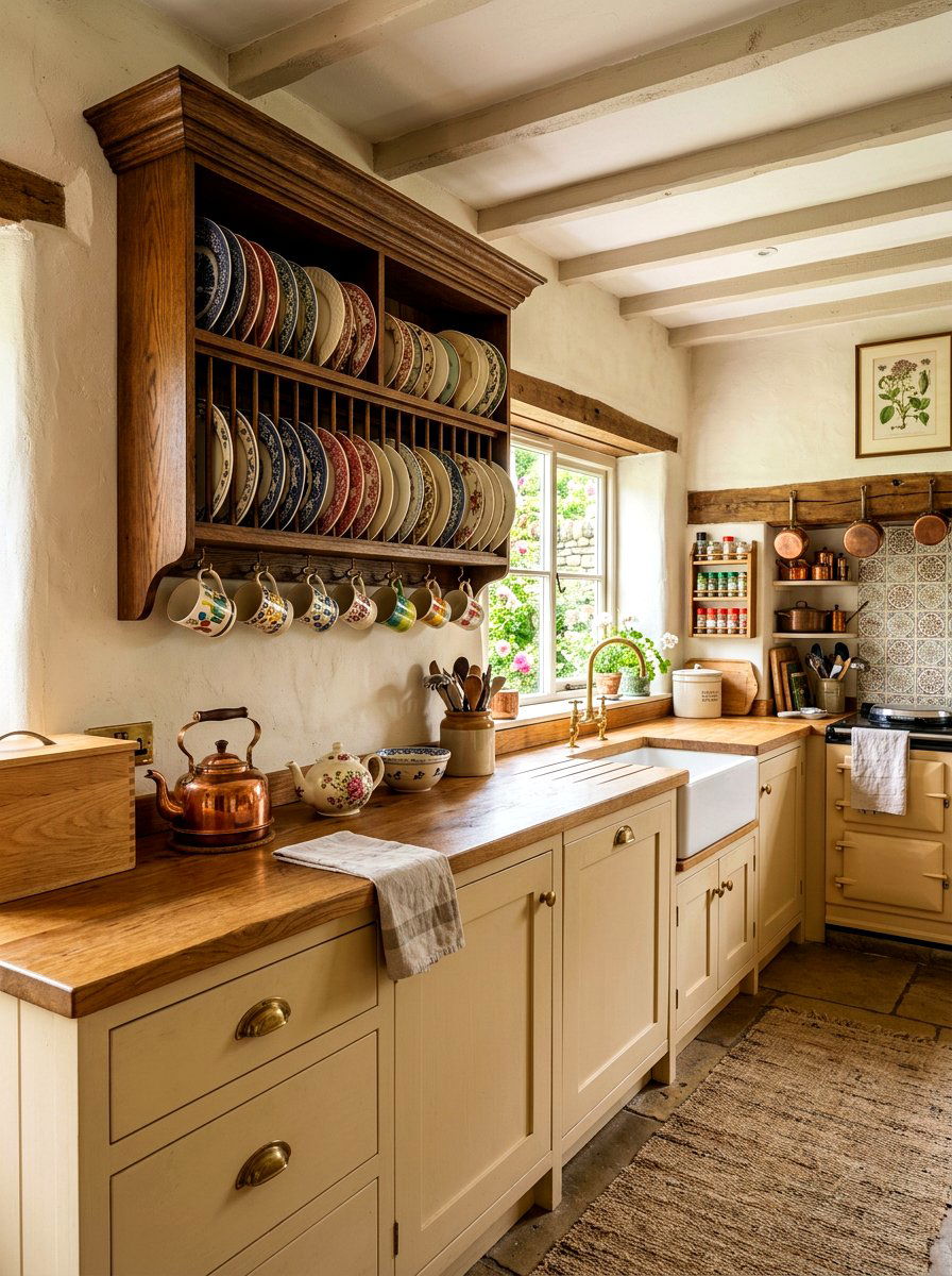 Kitchen Plate Rack Shelves - 30 kitchen shelfie ideas