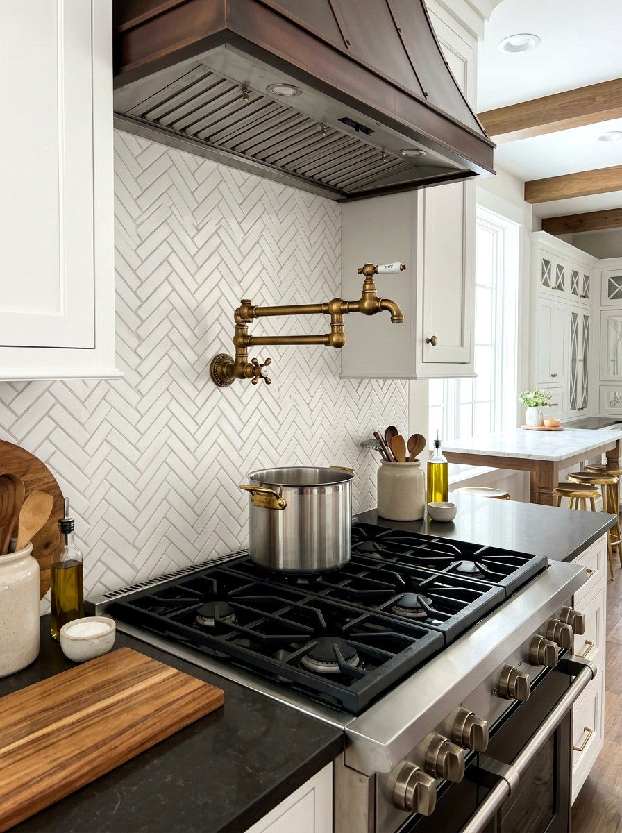 Kitchen Pot Filler - 30 traditional kitchen ideas