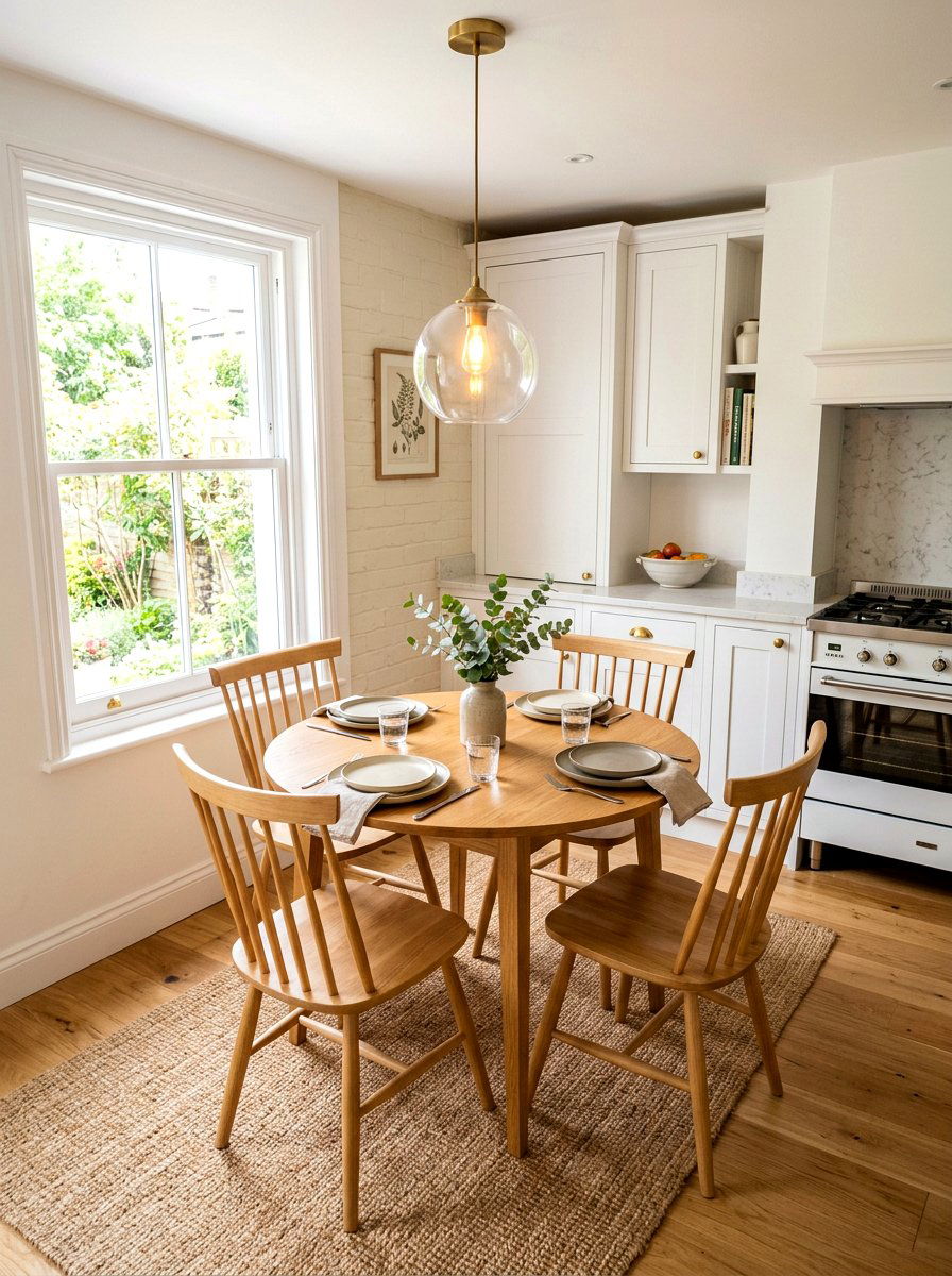 Kitchen Round Table - 30 cozy kitchen ideas