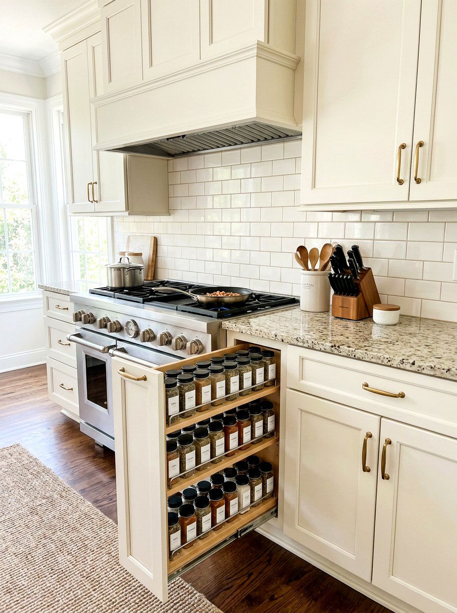 Kitchen Spice Rack - 30 traditional kitchen ideas
