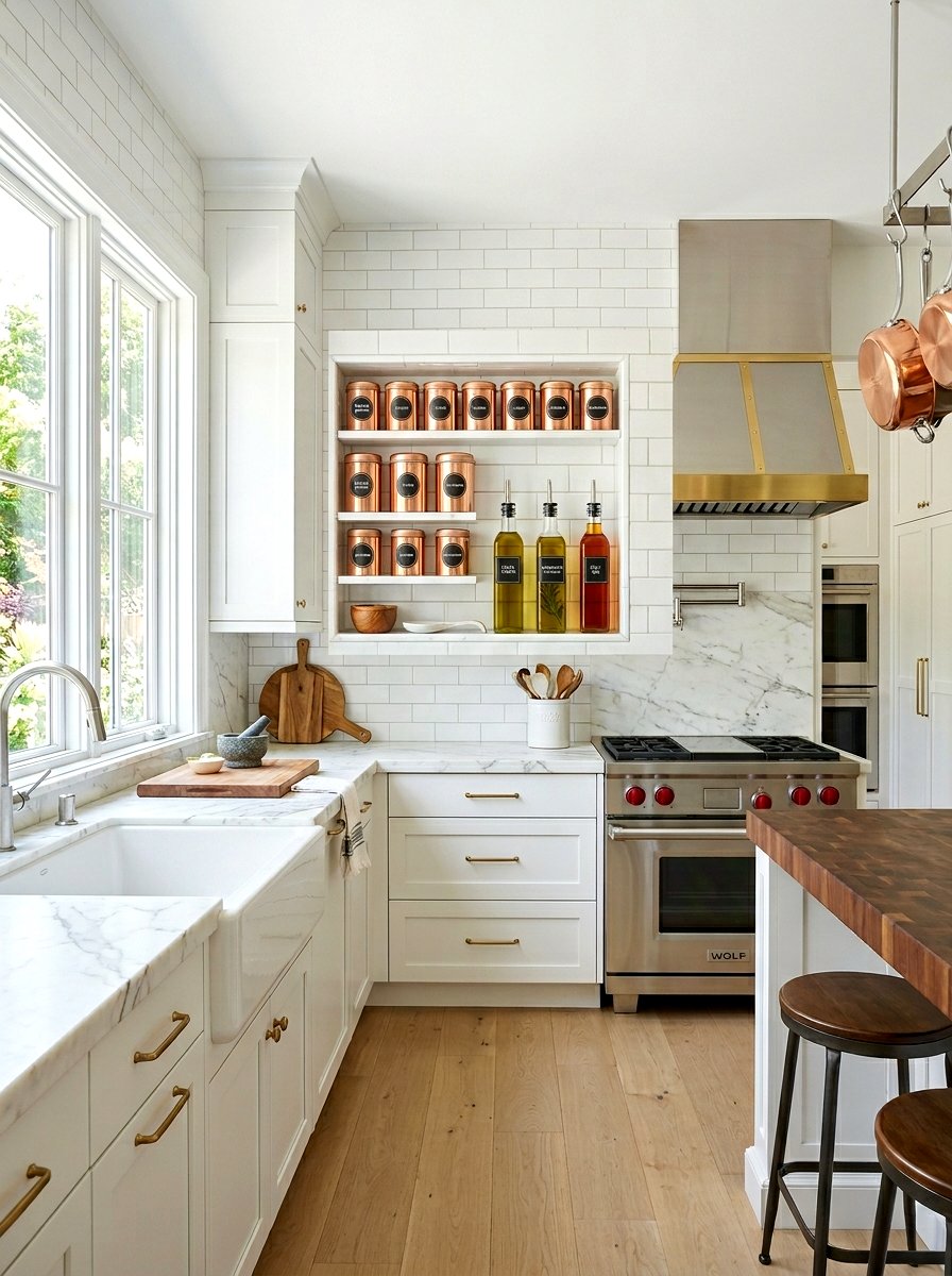 Kitchen Storage Niche - 30 wall niche ideas