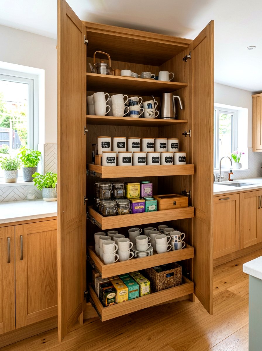 Kitchen Tea Cabinet - 30 tea station ideas