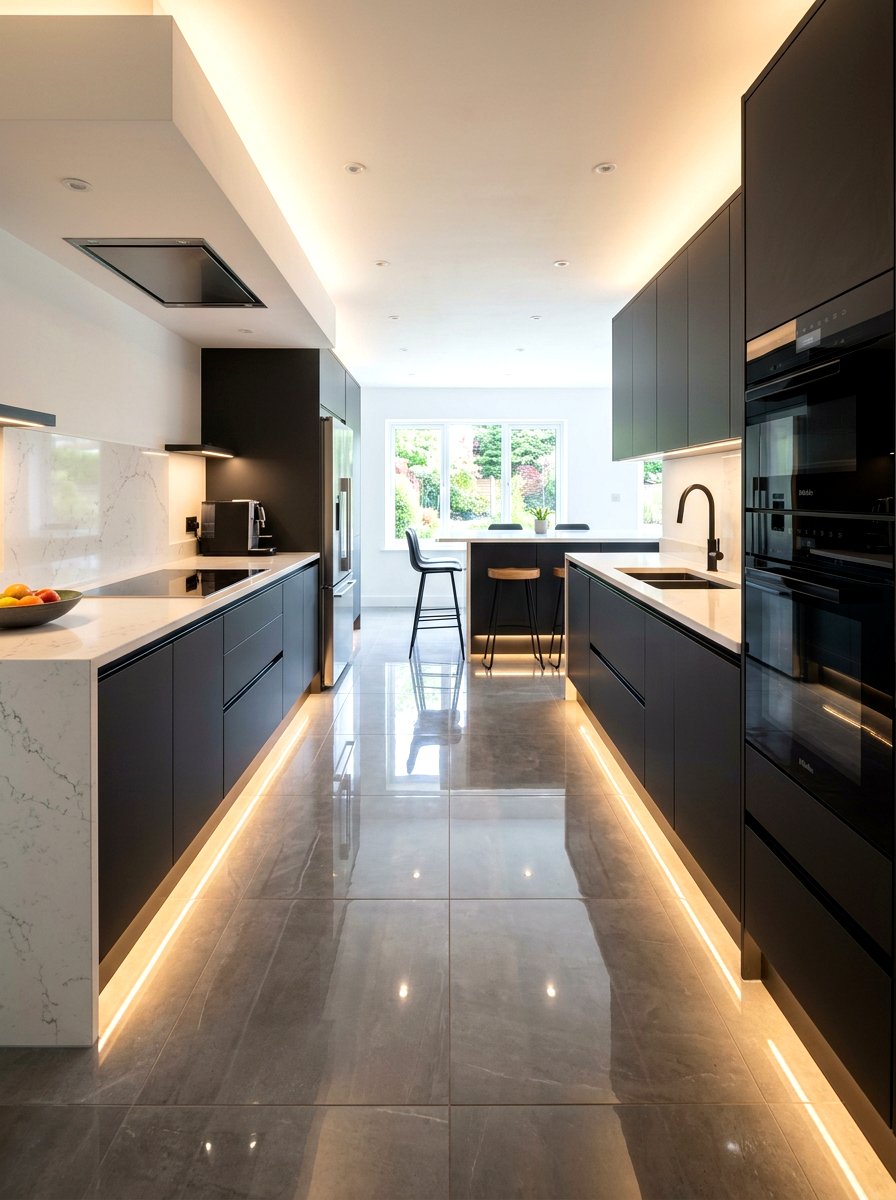 Kitchen Toe Kick Dimmable Strip - 30 dimmable lighting ideas