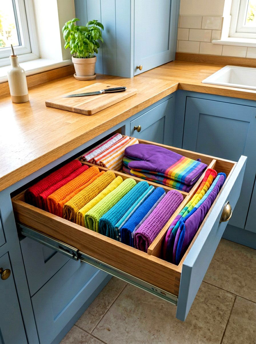 Kitchen Towel Drawer - 30 kitchen drawer organization ideas