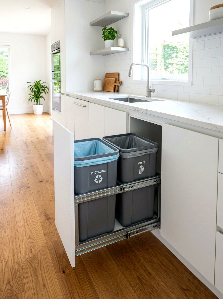 Kitchen Trash Bin Pull Out - 30 deep drawer storage ideas