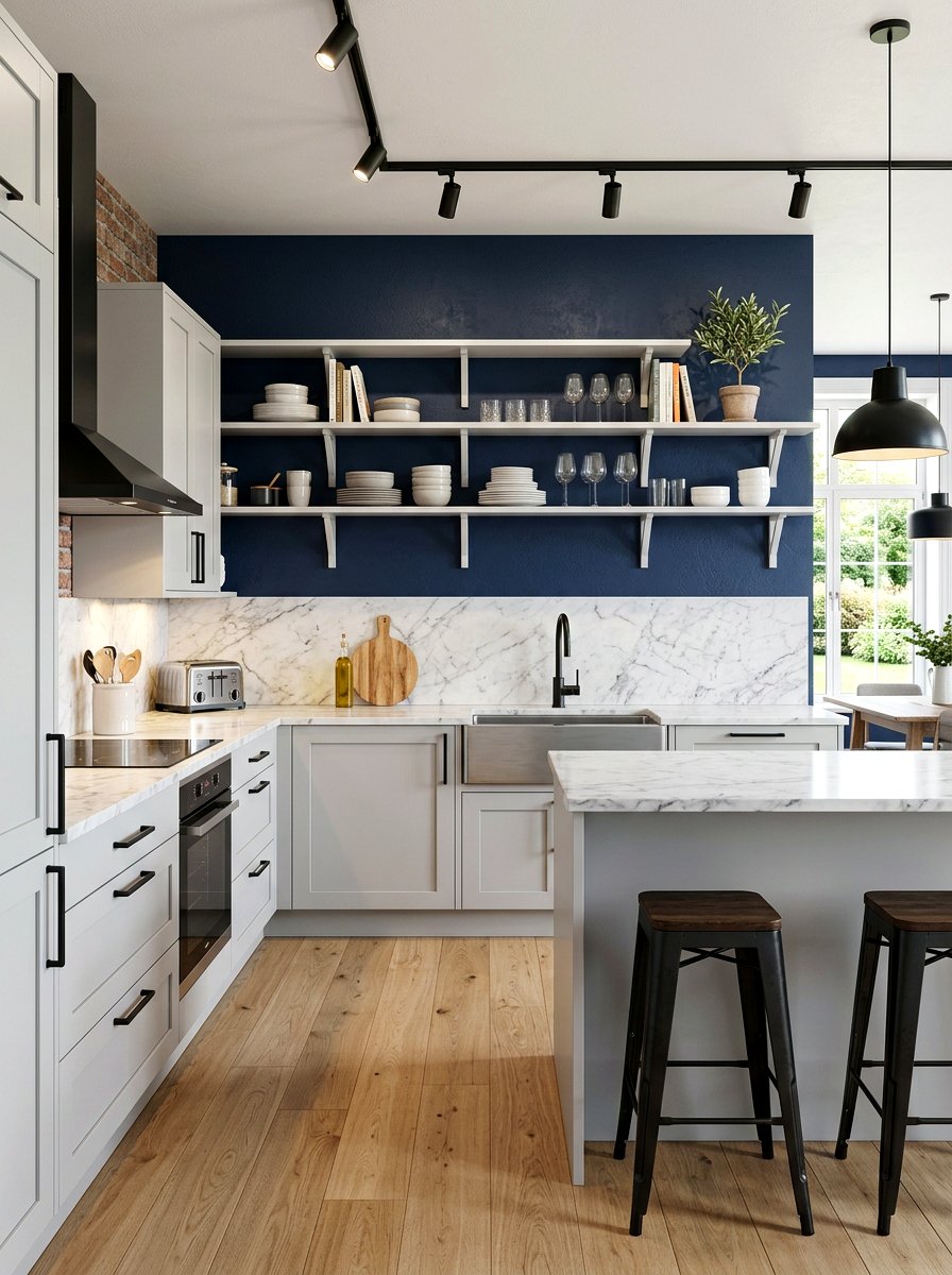 Kitchen Two Tone Color Scheme - 30 two tone wall paint ideas