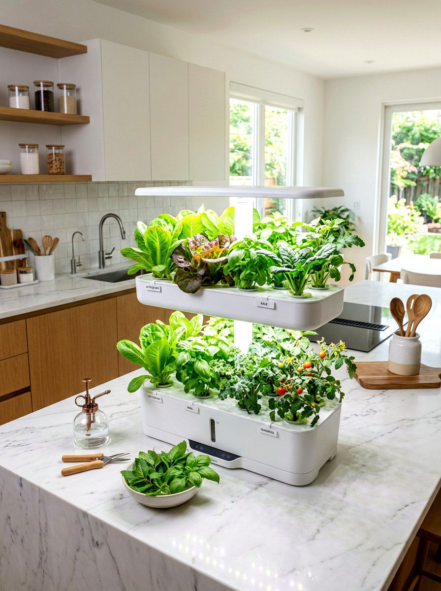 Kitchen Vegetable Garden Station - 30 small vegetable garden ideas