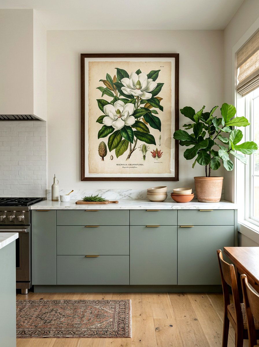 Kitchen Wall Art - 30 no upper cabinet kitchen ideas