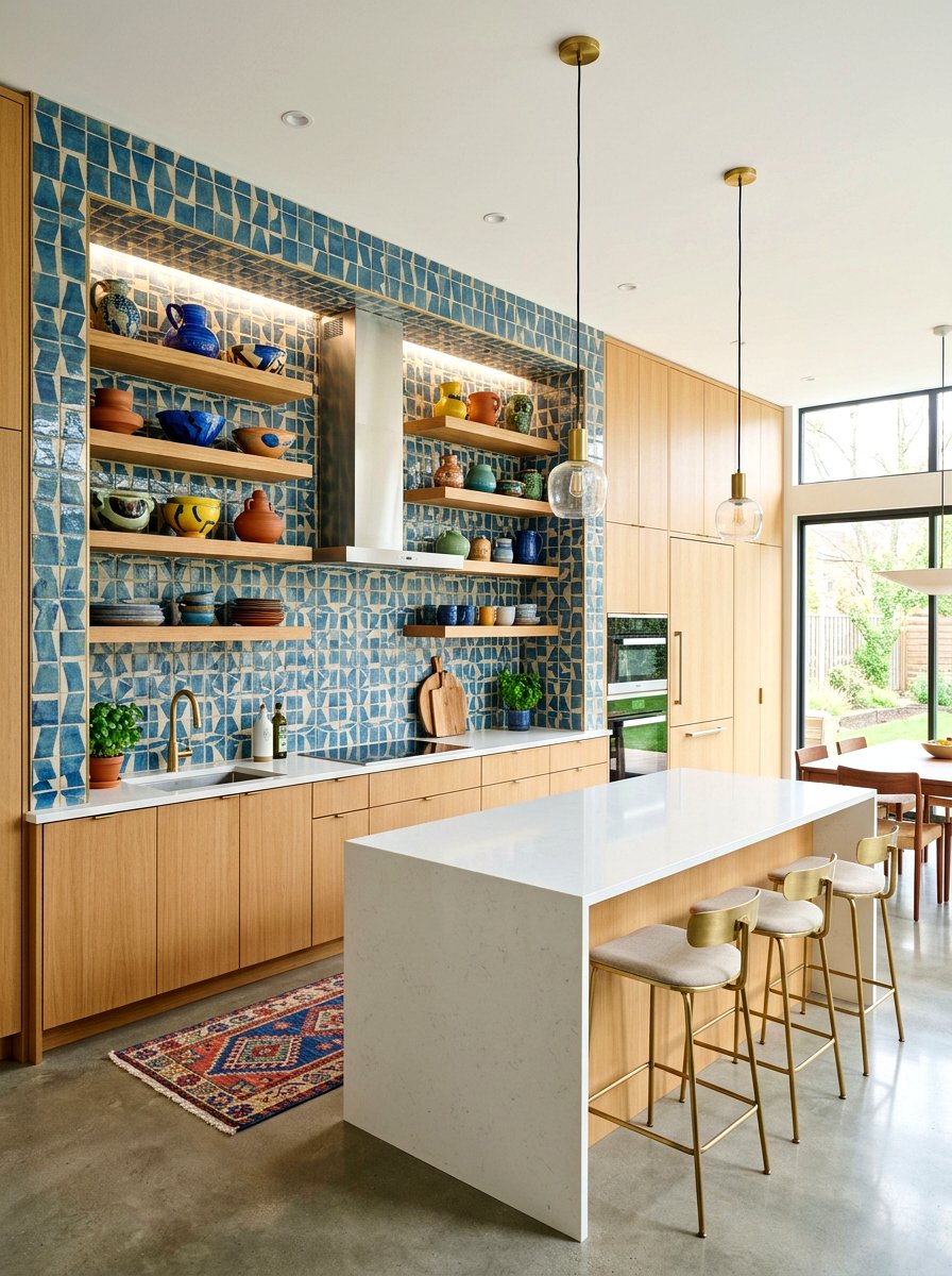 Kitchen Wall Niche Shelves - 30 kitchen shelfie ideas