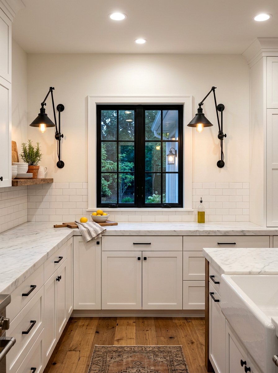 Kitchen Wall Sconces - 30 no upper cabinet kitchen ideas