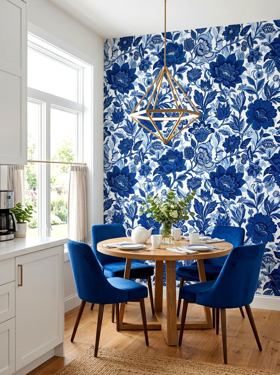 Kitchen Wallpaper Accent Wall - 30 breakfast room ideas