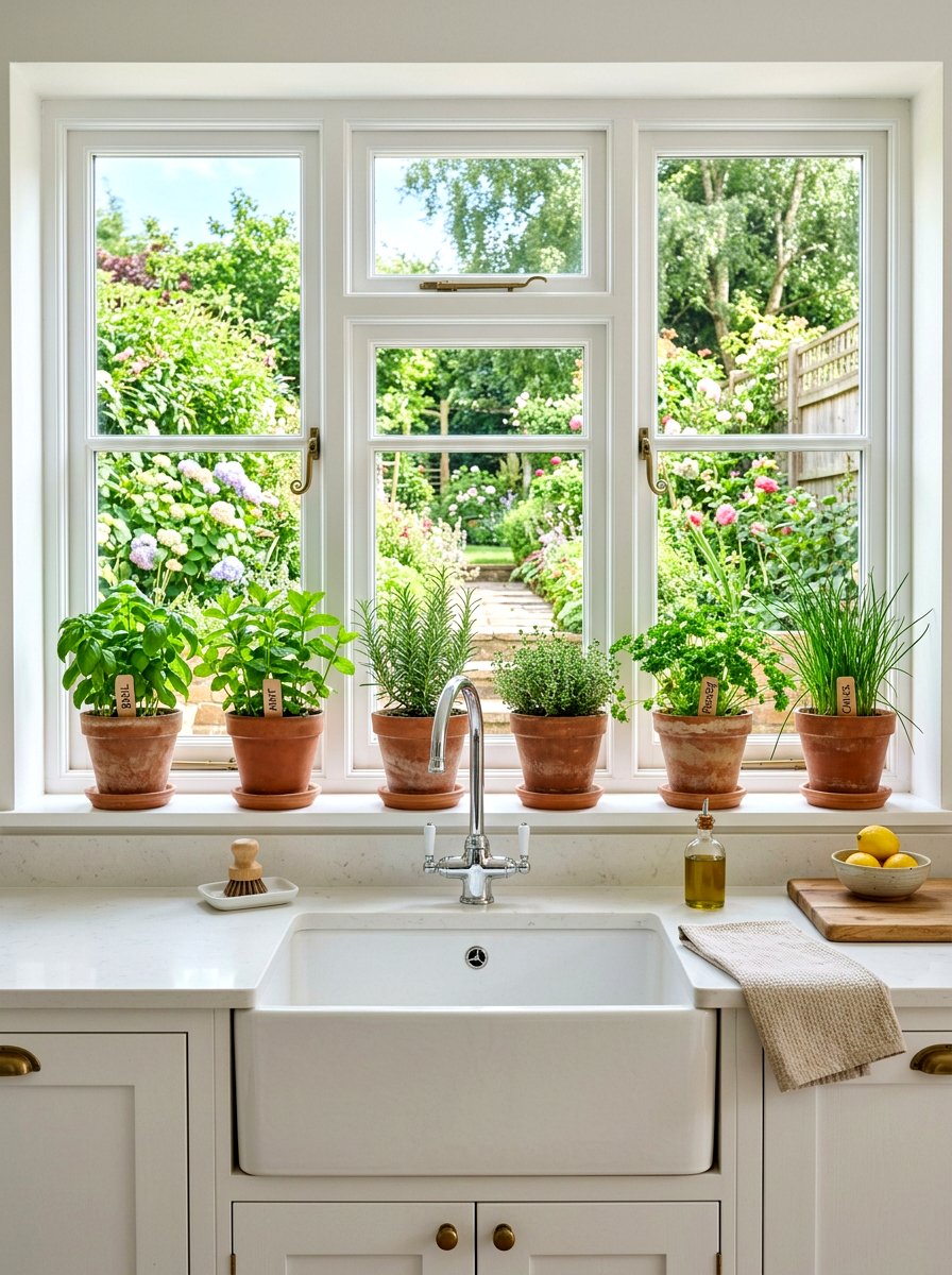 Kitchen Window Plants - 30 collected kitchen decor ideas