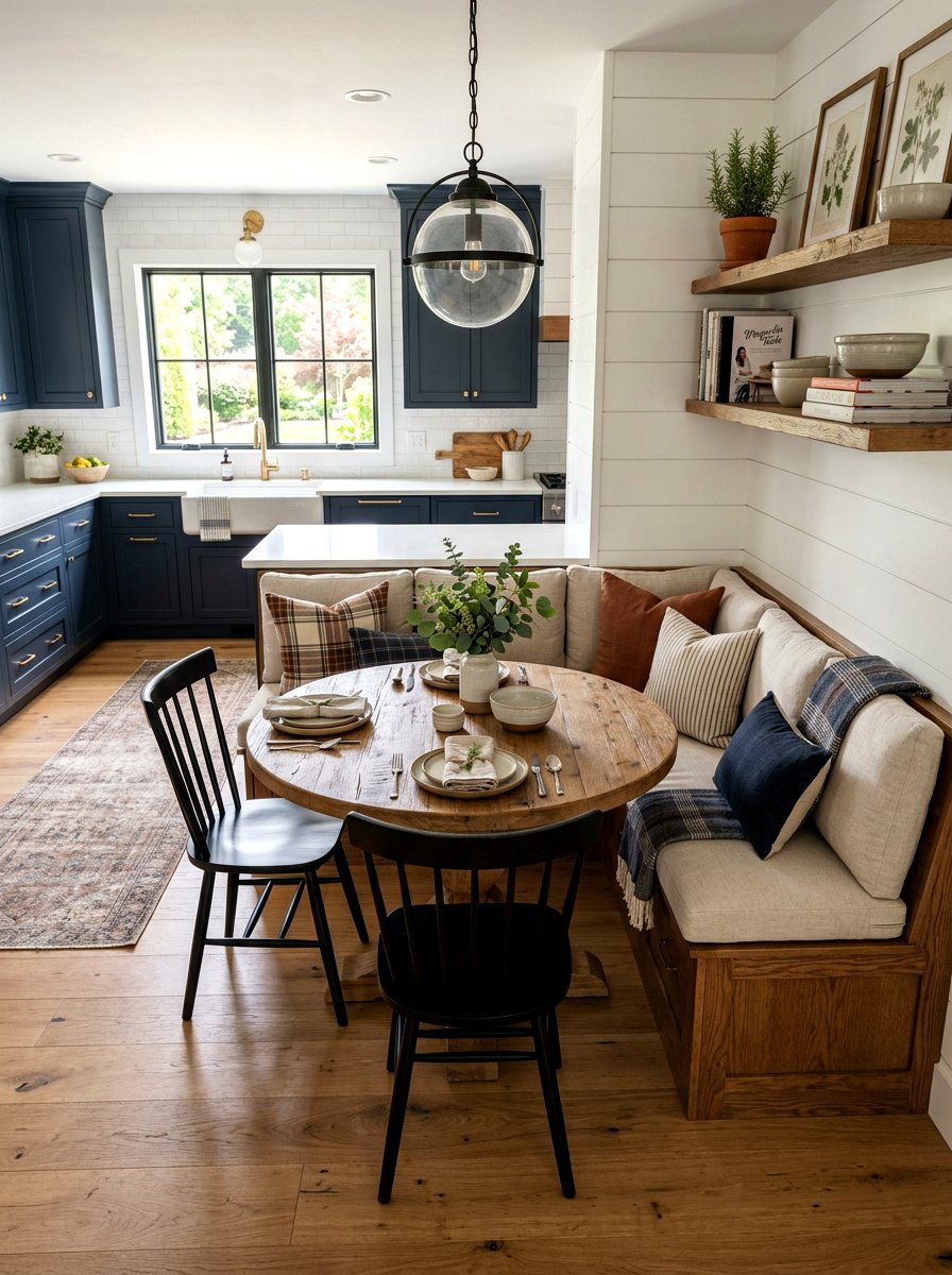 Kitchen banquette seating - 30 book nook ideas